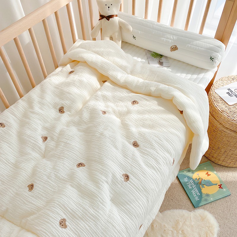 Chăn Cho Bé Mùa Đông, Chăn Xô Muslin Cao Cấp Ấm Áp, An Toàn Với Làn Da Bé - Panda Kid