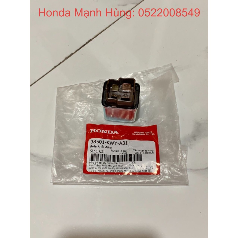 Rơle khởi động - rơ le đề HONDA WAVE A100 năm 2013-2016. 38501KWYA31