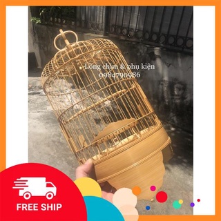 Lồng chim khuyên trơn lá đề [ HÀNG KĨ ] size 22x25 phí cực ưu đãi