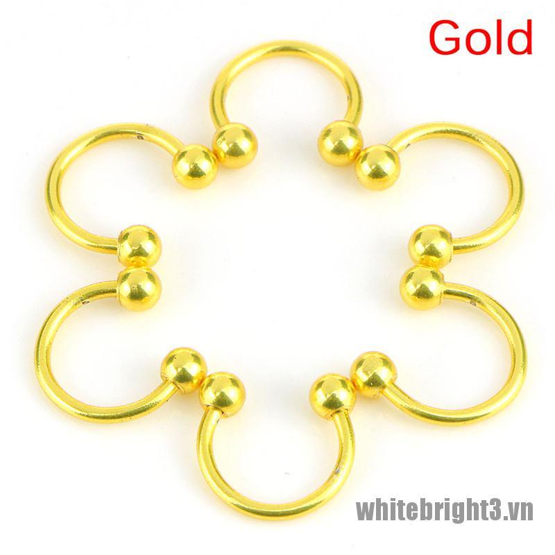 Bộ 10 khuyên mũi thép không gỉ phong cách cá tính