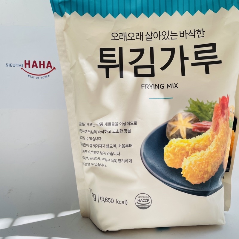Bột chiên giòn Hàn Quốc cho bé và gia đình GOMPYO FRYING MIX 1kg