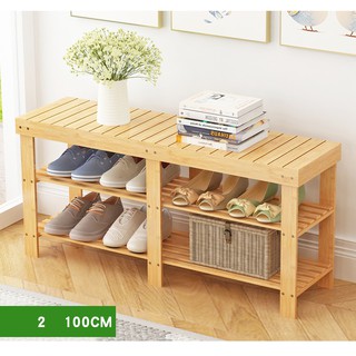 Kệ để giày dép 3 tầng có thể ngồi