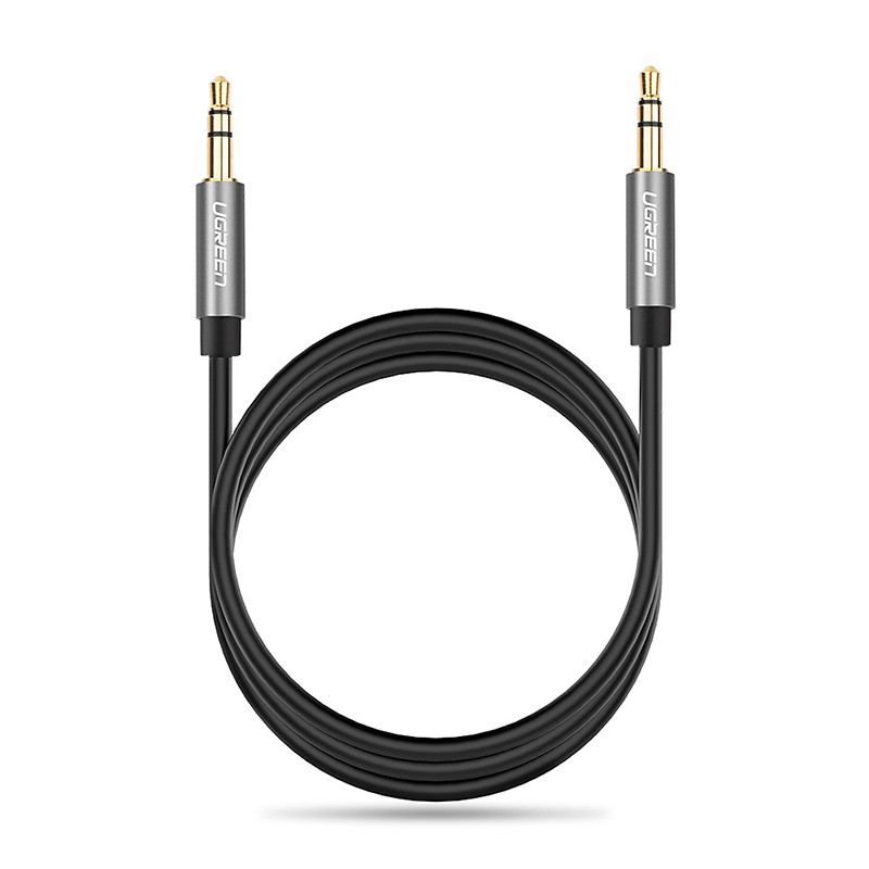 Cáp Audio 2 đầu 3.5mm AUX 0.5 mét UGREEN 10732 - Dây âm thanh 3,5mm stereo gold 24K lõi đồng tinh khiết OFC 4N