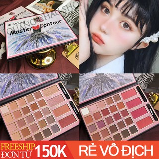 (CÓ SẴN) PHẤN MẮT KÈM PHẤN MÁ YACHAN THÁI LAN FULL TONE MÀU CỰC XINH -MÁ HỒNG YACHAN ROSE EYESHADOW PALETTE