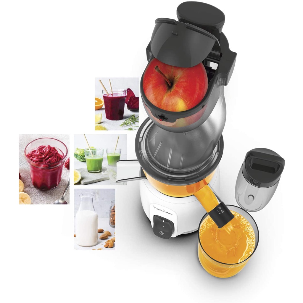 [Mã 33ELSALE hoàn 7% đơn 300K] Máy ép chậm Moulinex Ultra Juice 200W Máy ép trái cây chậm Moulinex ZU600110