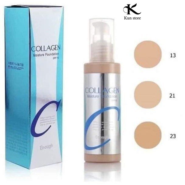 Kem nền Collagen Moisture Foundation phù hợp cho tất cả các loại da Hàn Quốc 100ml KUN005