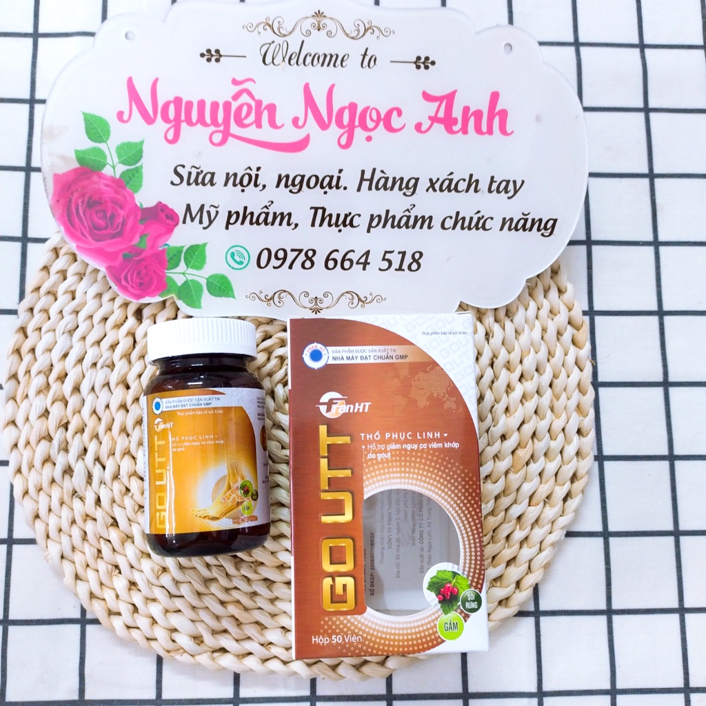 GOUTT - Hỗ trợ giảm nguy cơ viêm khớp do Gout hộp 50 viên