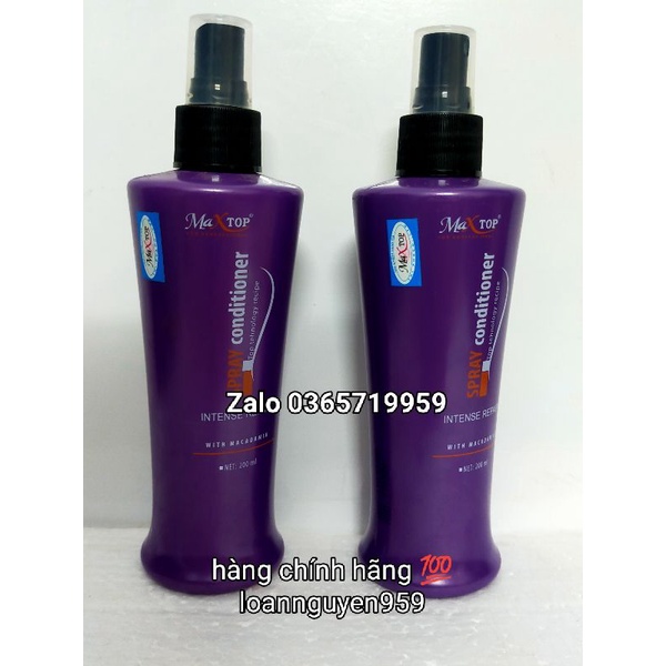 Xịt dưỡng tóc MAXTOP 2 Lớp.