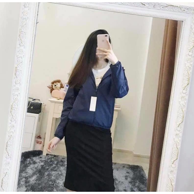 Áo Khoác Gió Nữ ❤️ Áo gió 2 lớp túi cuộn tiện dụng chống gió, nước , bụi | BigBuy360 - bigbuy360.vn