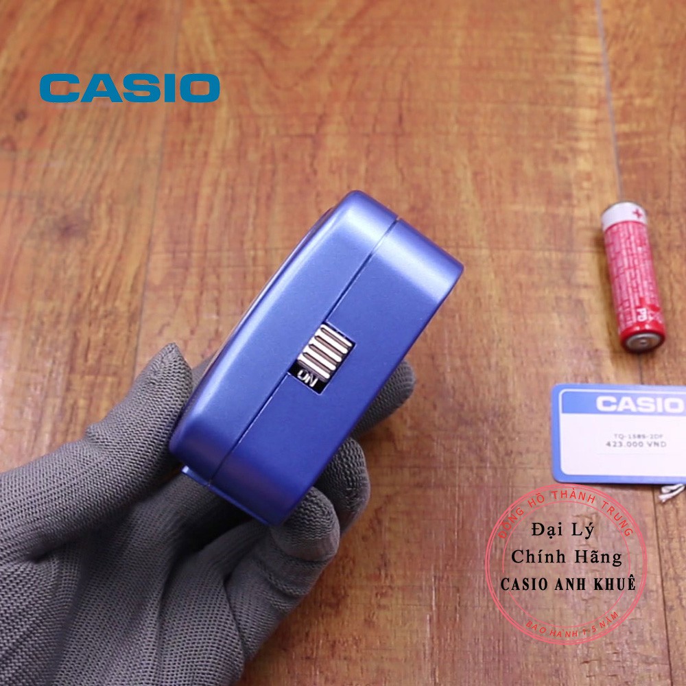Đồng hồ để bàn Casio TQ-158S-2DF có báo thức, dạ quang (7.8 x 7.4 x 4.5 cm)