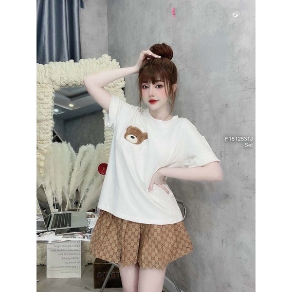 Set bộ ren áo 2s + quần short 1123 thaotranshop90