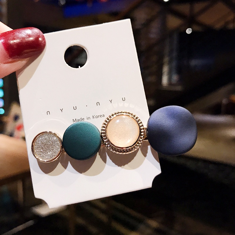 Kẹp Tóc Hợp Kim Đính Hạt Ngọc Trai Phong Cách Retro Hàn Quốc Xinh Xắn Dành Cho Phụ Nữ