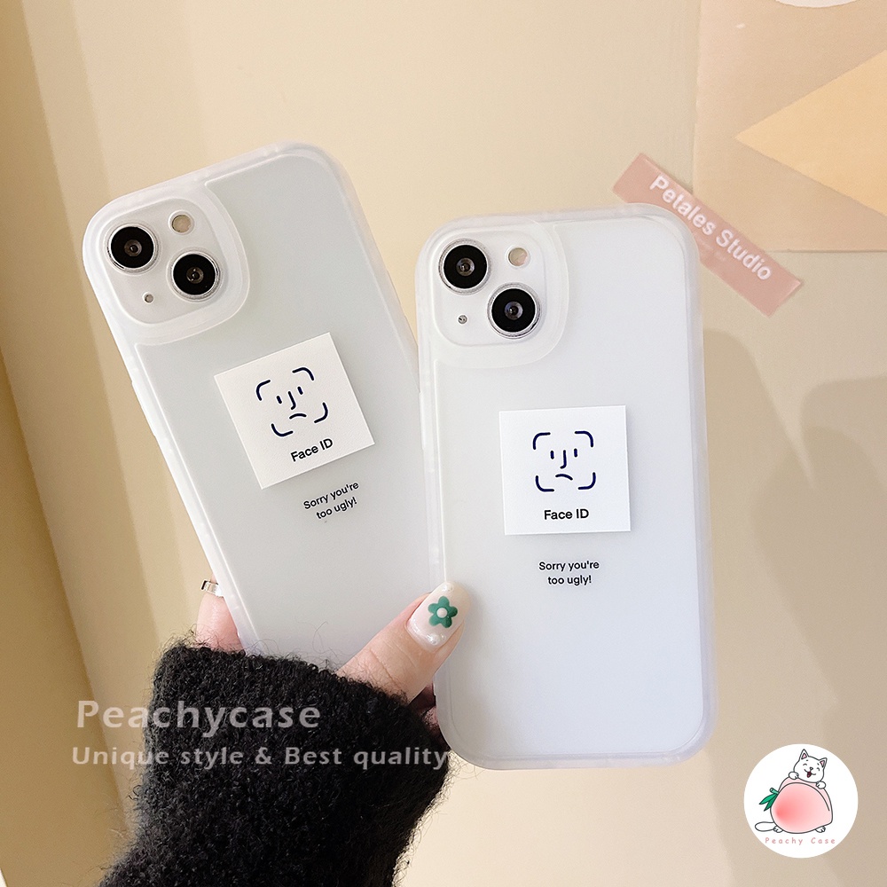 Ốp điện thoại TPU mềm nhám chống in dấu vân tay in hình mặt cười cho IPhone 13 12 11 Pro Max Xr Xs X
