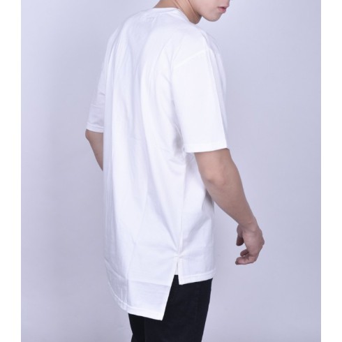 Áo thun layer 2 tà đen trắng unisex nam nữ - phong cách streetwear