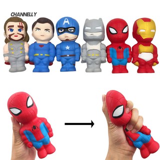 ■Cy Super Hero Spiderman Iron Man Batman Superman Squeeze Squishy Rising Toy