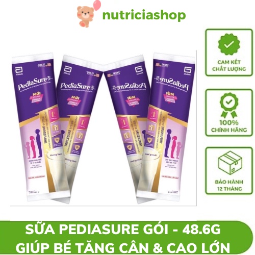 30 gói Sữa Pediasure gói 48,6g giúp bé tăng trưởng chiều cao, cân nặng và sức đề kháng