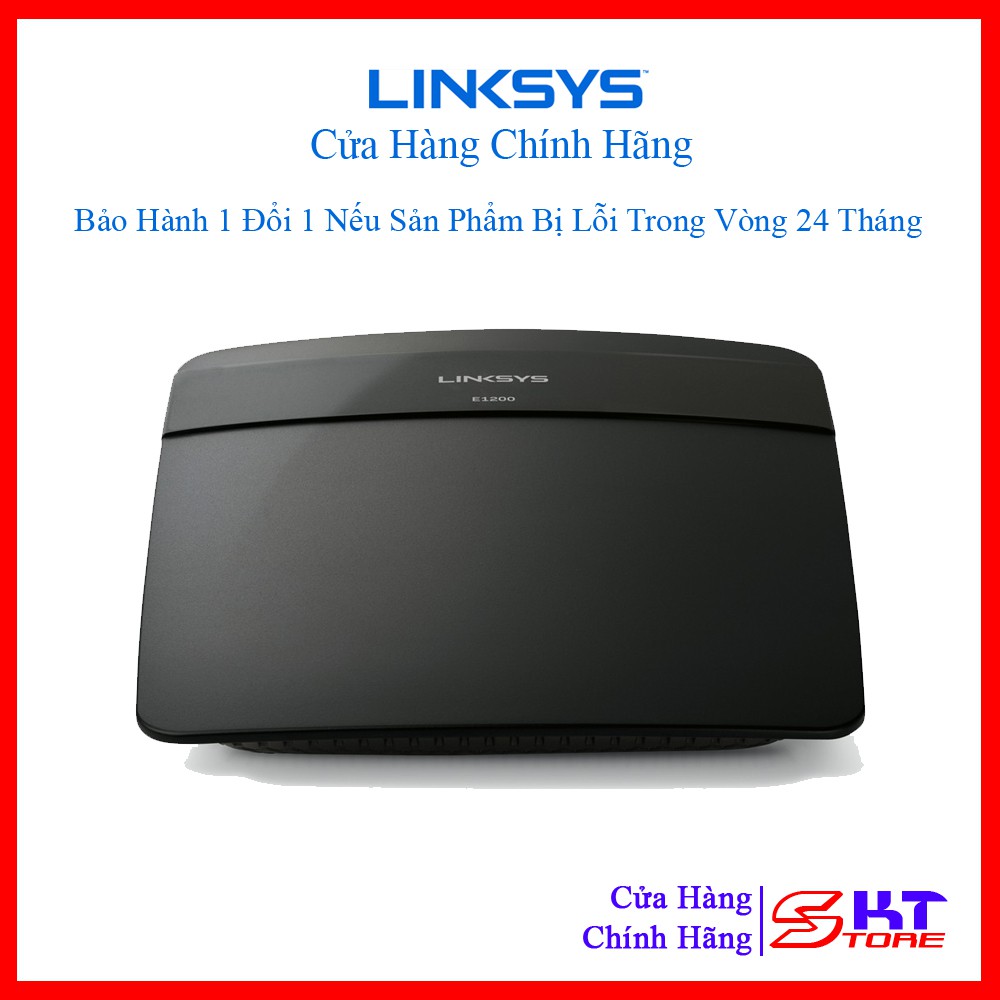 Bộ Phát Wifi Linksys E1200 Chuẩn N Tốc Độ 300Mbps - Hàng Chính Hãng