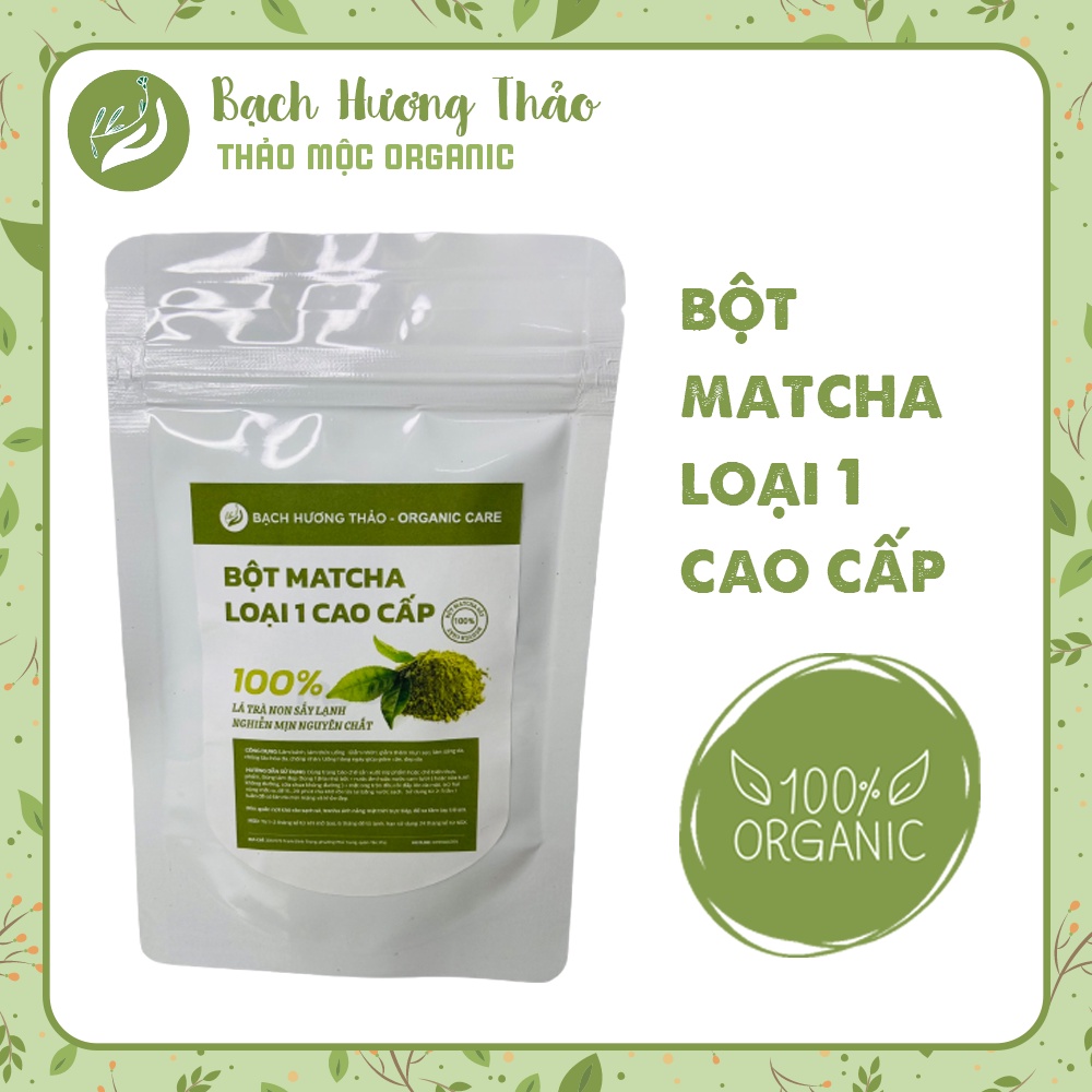 Bột trà xanh nguyên chất/ BỘT MATCHA /  MẶT NẠ, làm đồ uống, DƯỠNG DA, giảm cân | Bạch Hương VÂN Thảo