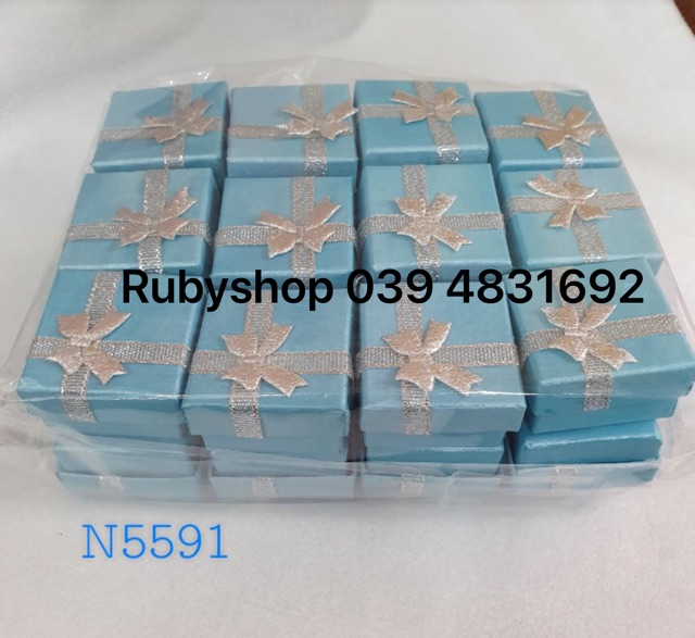 Combo 24 hộp giấy nhiều màu đựng nhẫn, quà tặng