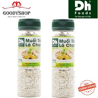 Com Bo 2 Hũ Muối Tiêu Lá Chanh Tây Ninh DHMTN10 Dh Foods hũ 120gr GOODYSHOP