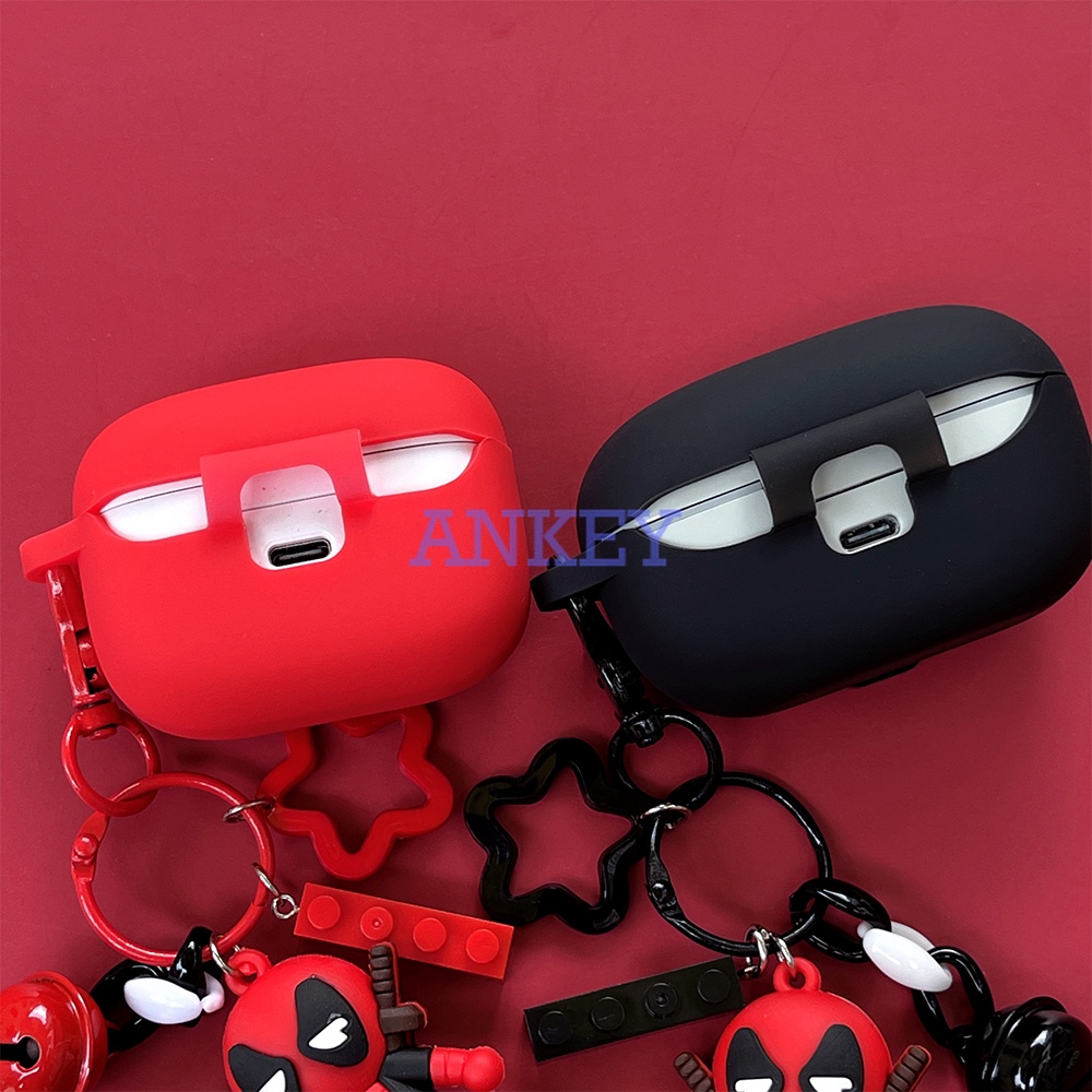 JBL TUNE 215 / Wave 200 / T280 X / Live 300 / T130NC T230NC TWS Case Hộp Đựng Tai Nghe Nhét Tai Silicon Chống Rơi In Hoạt Hình Deadpool