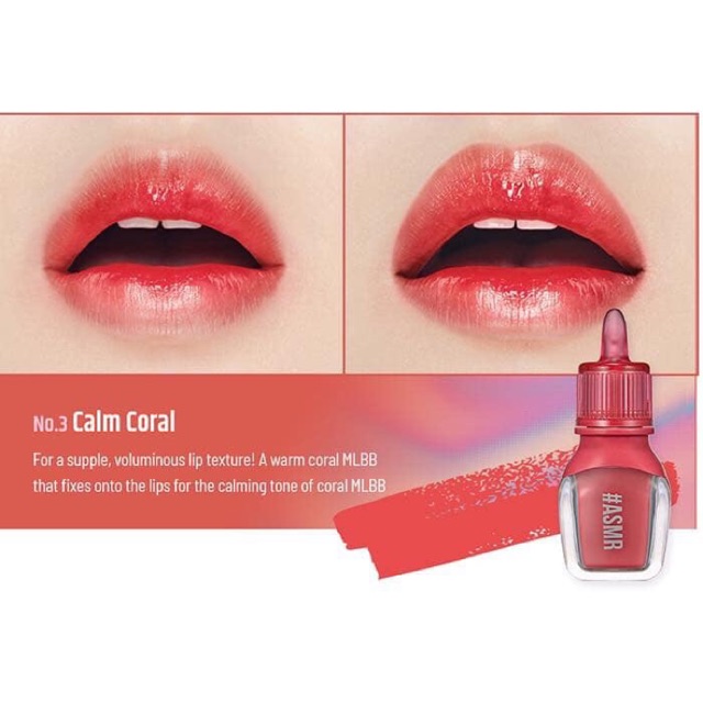 SON #PERIPERA SUGAR JELLY TINT màu số 3- san hô