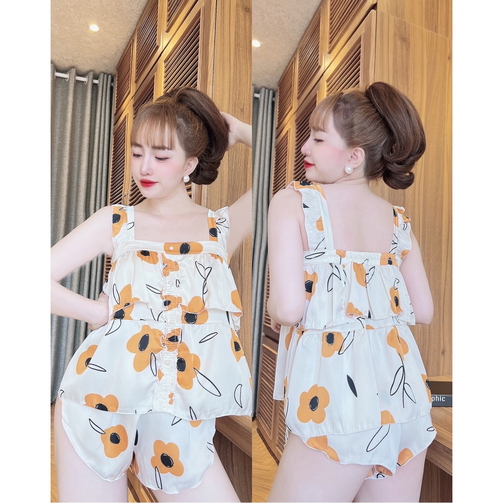 Đồ ngủ nữ, đồ ngủ sexy nữ bigsize hai dây gợi cảm dễ thương chất latin cao cấp dưới 65kg