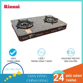Bếp ga đôi rinnai rv-715slim sch - ngọn lửa xanh - tiết kiệm ga - hàng chính hãng