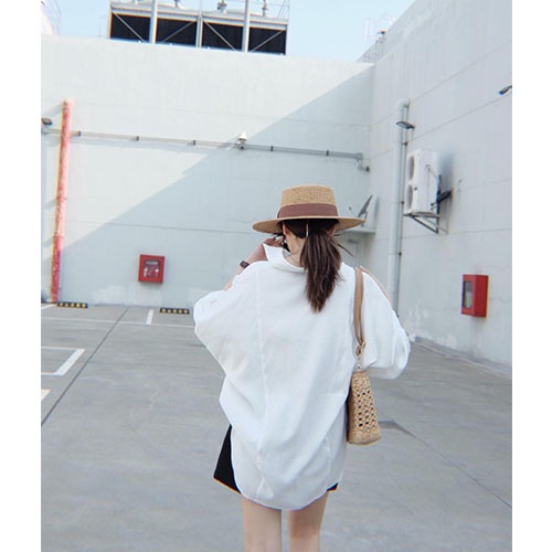 Áo sơ mi trắng form rộng 🔥 freesize 🔥 năng động, trẻ trung, cá tính WHITE SHIRT