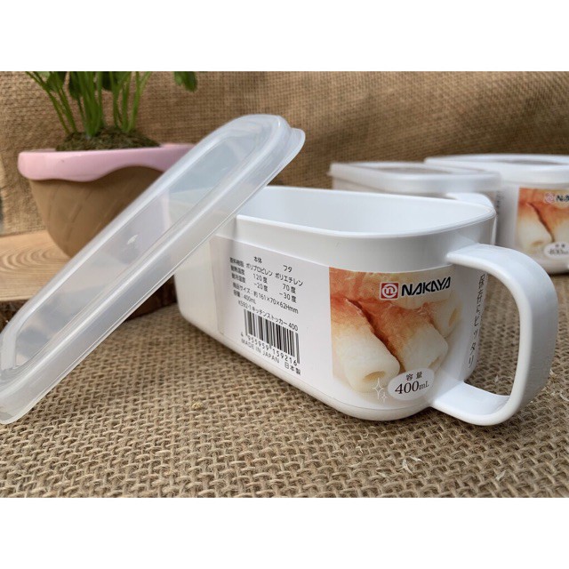 Hộp nhựa hộp  đựng thực phẩm, gia vị Nakaya Nhật có nắp dẻo, quai cầm | BigBuy360 - bigbuy360.vn