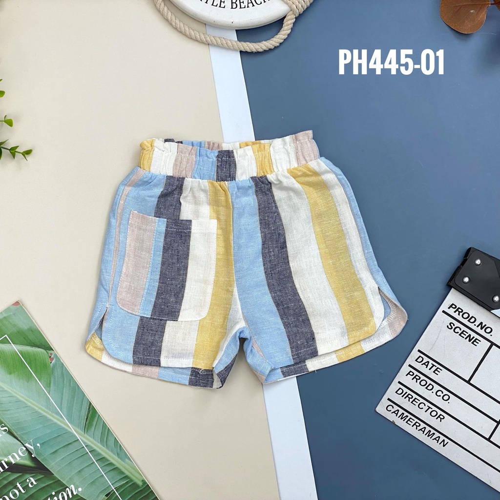 Quần vải linen bé gái LITIBABY, size nhí 2/7T, chất vải linen thô, dễ mặc