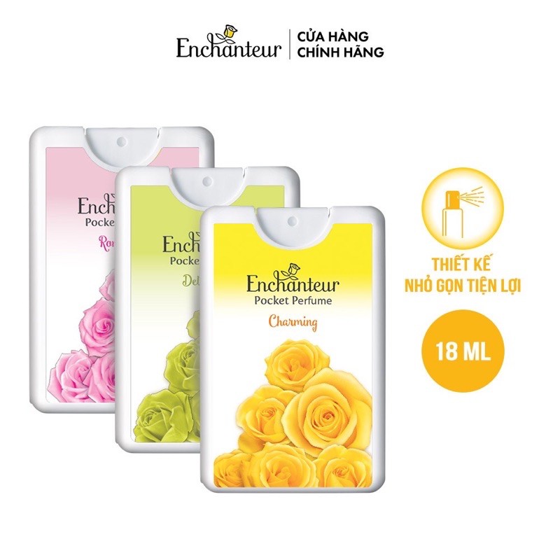 Nước Hoa Bỏ Túi ENCHANTEUR 18ml ( Hàng mẫu dùng thử Chính Hãng)