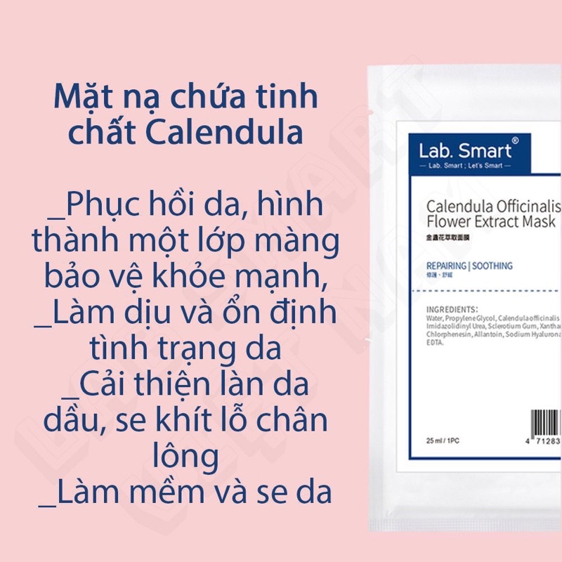 Mặt nạ dưỡng da CALENDULA OFFICINALIS FLOWER Labsmart  làm mềm da, cải thiện lỗ chân lông to 25ml