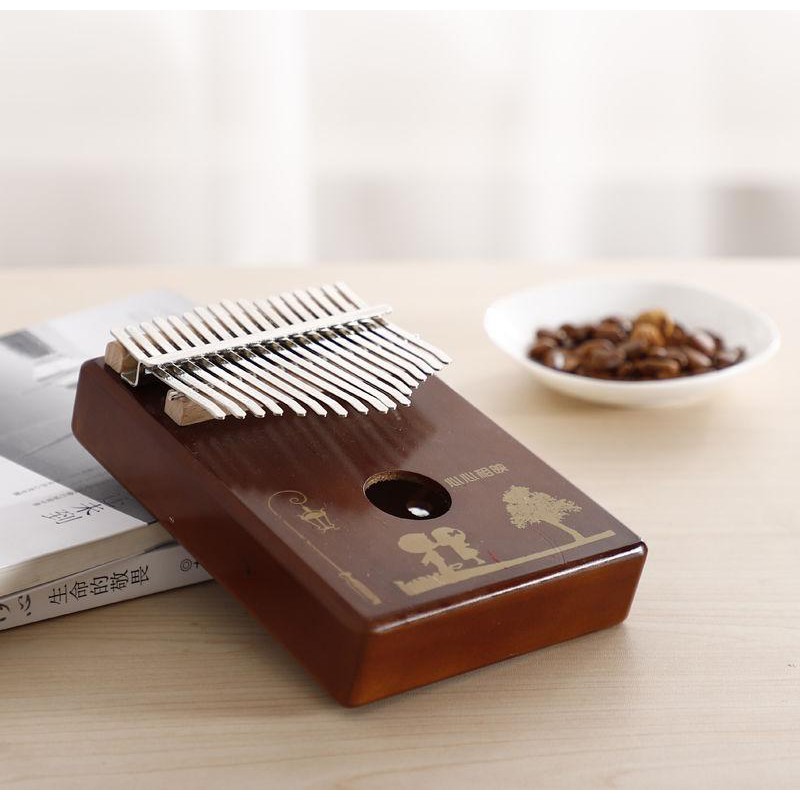Đàn Kalimba Gỗ Mahogany 17 Phím - Đầy Đủ Phụ Kiện