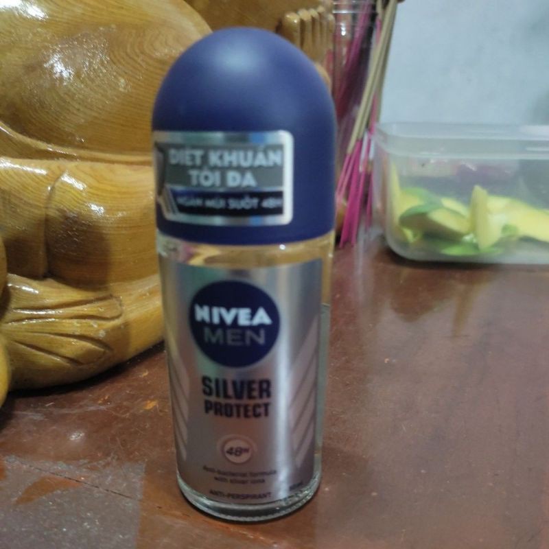 Lăn ngăn mùi Nivea Men Silver Protect phân tử bạc 50ml