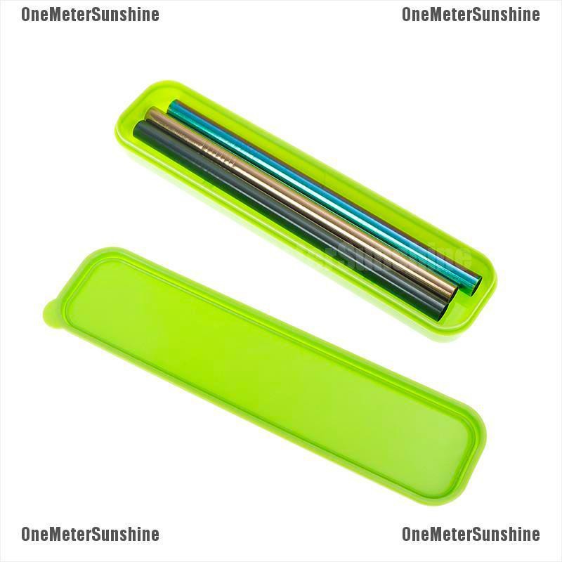 1 Hộp Nhựa Đựng Ống Hút 24.3cm