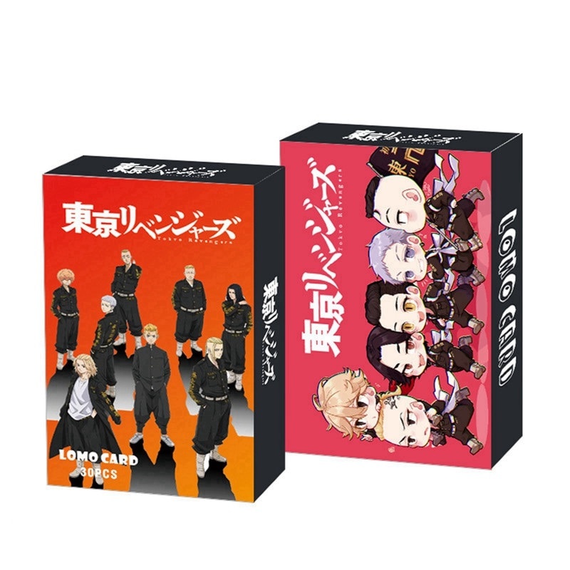 Lomo Card 30 Cái/bộ Anime Tokyo Revengers Cửu Âm Chân Kinh Kaisen Haikyuu