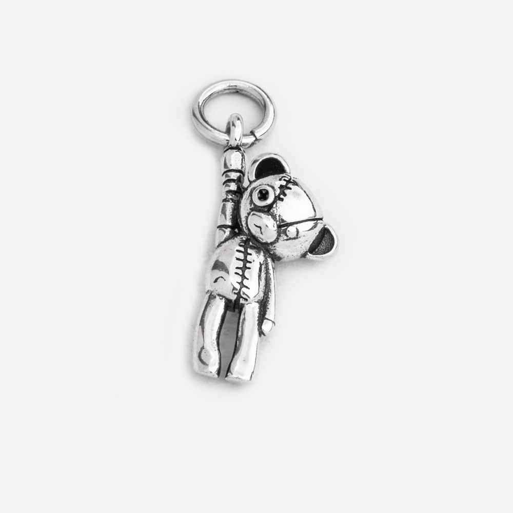 Charm Bạc 925-Chú Gấu Teddy Tinh Nghịch-KaT Jewelry