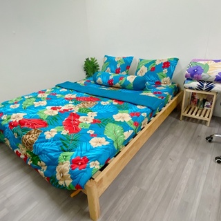 bộ drap thun hàn quốc mẫu hoa (4-5 món)