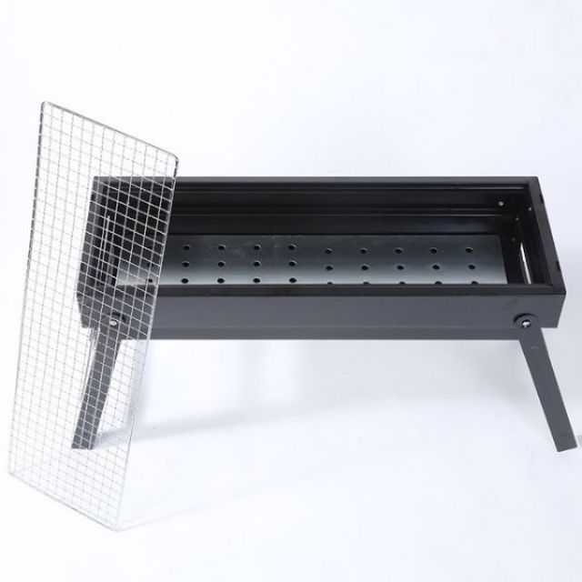 Bếp nướng than hoa BBQ không khói chữ nhật