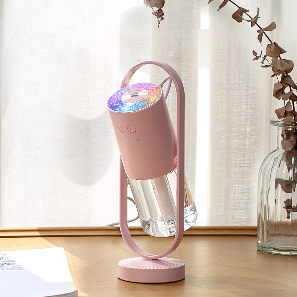 Máy Phun Sương Tạo Độ Ẩm Không Khí 200Ml Tích Hợp Đèn Chiếu Ban Đêm USB Tiện Dụng
