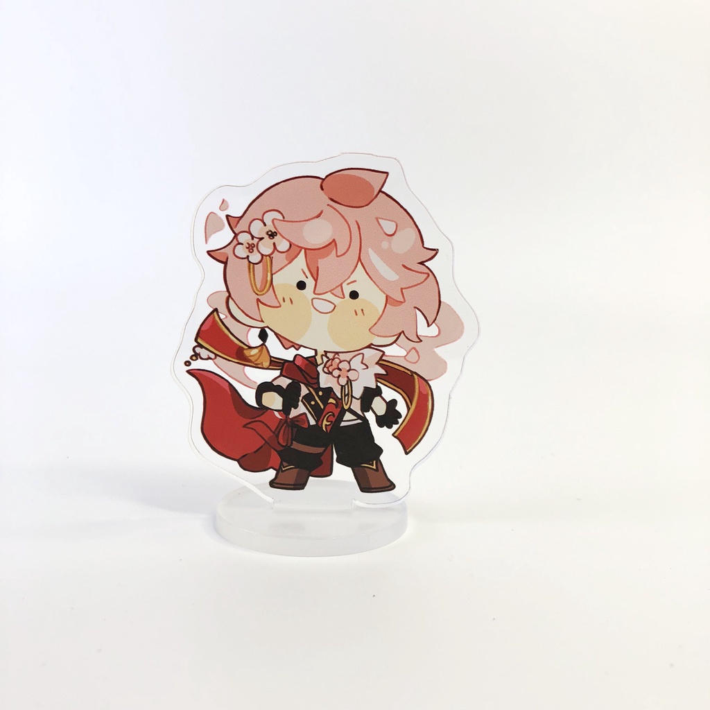 ( ĐẦU TO ) Standee mini GENSHIN IMPACT mô hình anime chibi mica trưng bày