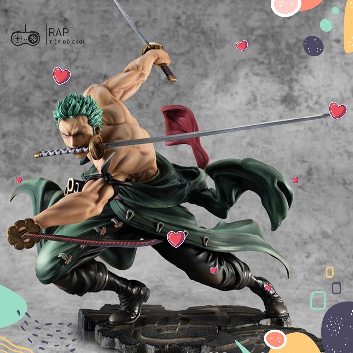 Mô hình Figure Roronoa Zoro 3000 Thế Giới hoạt hình Anime Nhật Bản cao 20cm, nặng 750G full box - Figure One Piece Ráp