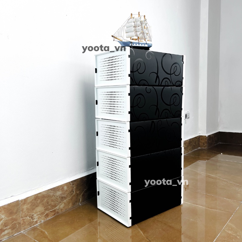 Hộp Đựng Giày Nắp Nhựa Cứng Lỗ Thông Hơi Lắp Ráp Cao Cấp