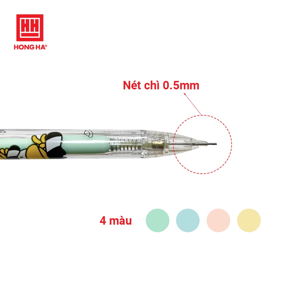 [Mã LIFEMALL995 giảm 10% đơn 99K] Bút chì kim bấm học sinh Hồng Hà - ngòi 0.5mm dùng cho học sinh - 3521