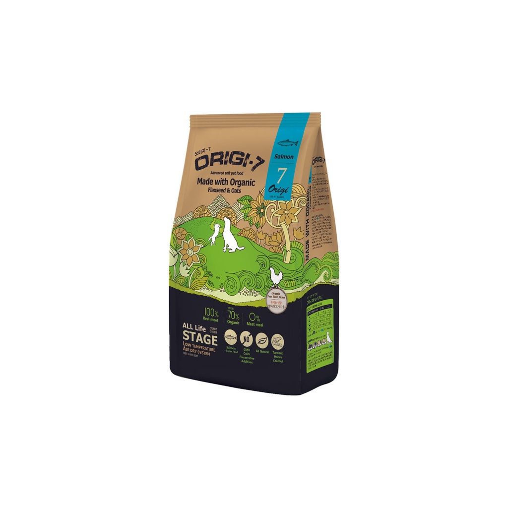 Thức ăn hạt mềm hữu cơ dành cho chó Origi-7 1.2kg