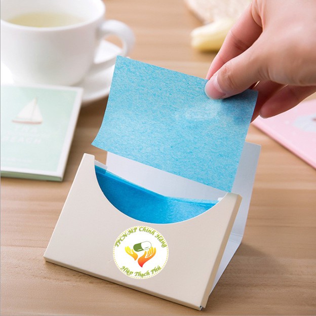 Giấy thấm dầu 50 miếng/gói nhỏ gọn, tiện dụng