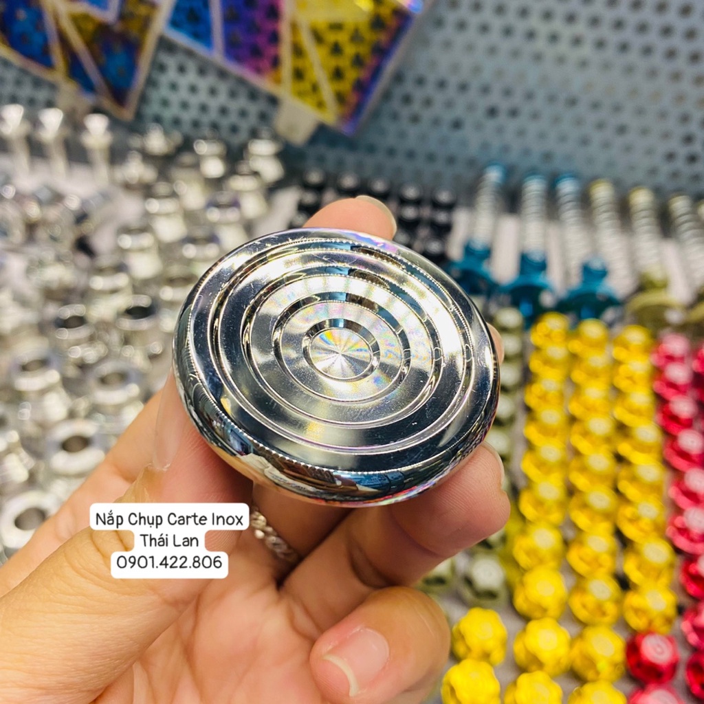 Combo Nắp Đậy Hộp Sên Salaya Inox304 Cho Wave, Dream, Futrue Kèm Ốc Salaya