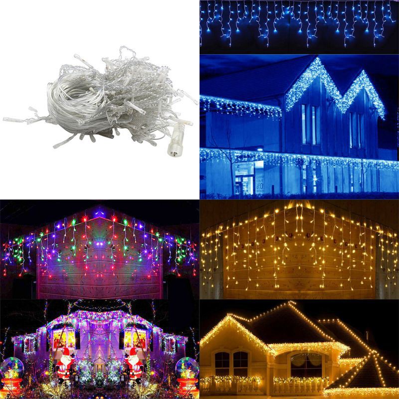 Rèm Cửa Đèn Led Hình Cột Băng 13-130ft