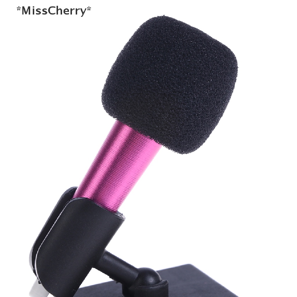 Micro Mini Âm Thanh Nổi 3.5mm Kèm Giá Đỡ Và Tai Nghe Dùng Để Hát Karaoke